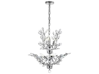 CWI Lighting Ivy 6-Light Chrome Tiered Chandelier CWI5206P22C