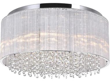 CWI Lighting Spring Morning 9-Light Chrome Flush Mount CWI5319C20CR