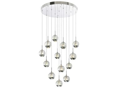 CWI Lighting Perrier 13-Light Chrome Globe Pendant CWI5444P24CR