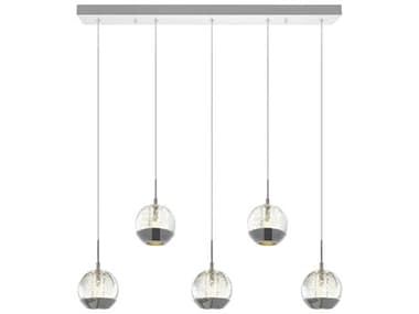 CWI Lighting Perrier 5-Light Chrome Globe Island Pendant CWI5444P28CRC