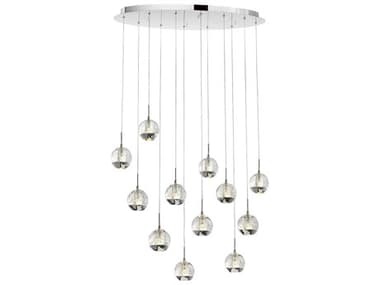 CWI Lighting Perrier 12-Light Chrome Globe Island Pendant CWI5444P34CO