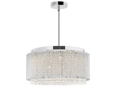 CWI Lighting Claire 12-Light Chrome Drum Pendant CWI5535P20CR