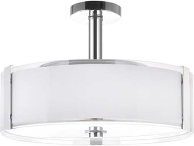 CWI Lighting Lucie 5-Light Chrome Drum Semi Flush Mount CWI5571P21CR