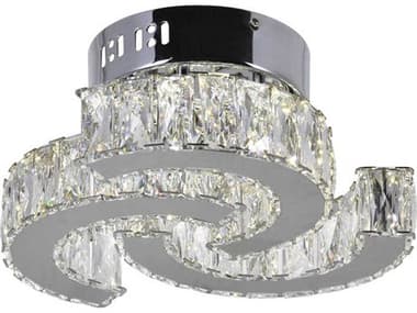 CWI Lighting Vienna Stainless Steel Semi Flush Mount CWI5614C11ST