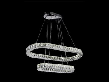 CWI Lighting Milan Stainless Steel Tiered Island Pendant CWI5628P34ST2O