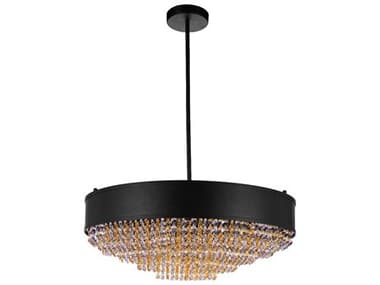 CWI Lighting Medina 10-Light Black Pendant CWI5687P2416101