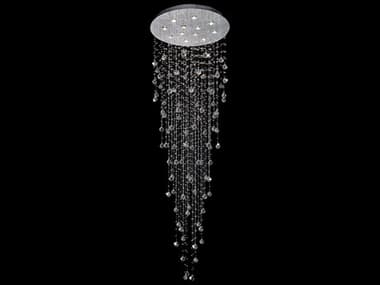 CWI Lighting Rain Drop 12-Light Chrome Globe Flush Mount CWI6601C32C12