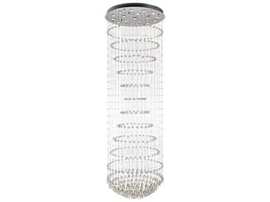 CWI Lighting Hallway 18-Light Chrome Flush Mount CWI6630C35C