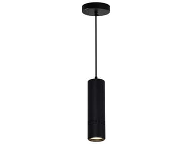 CWI Lighting Stowe Sand Black Cylinder Mini Pendant CWI7117P31101B