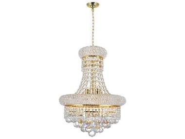 CWI Lighting Empire 6-Light Gold Traditional Chandelier CWI8001P14G