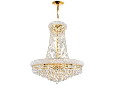 CWI Lighting Empire 18-Light Gold Traditional Chandelier CWI8001P28G