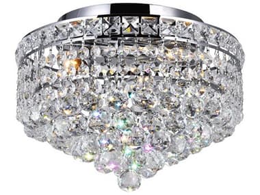 CWI Lighting Luminous 3-Light Chrome Traditional Flush Mount CWI8002C12C