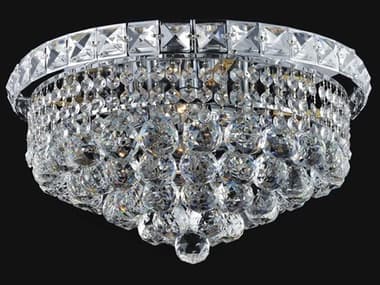 CWI Lighting Luminous 4-Light Chrome Traditional Flush Mount CWI8002C14C