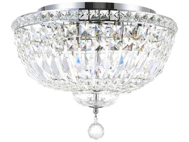 CWI Lighting Stefania 5-Light Chrome Traditional Flush Mount CWI8003C16C