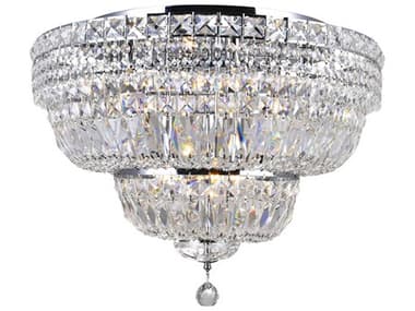 CWI Lighting Stefania 9-Light Chrome Traditional Flush Mount CWI8003C24C