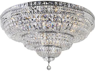 CWI Lighting Stefania 21-Light Chrome Traditional Flush Mount CWI8003C36C