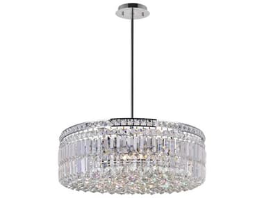 CWI Lighting Colosseum 10-Light Chrome Round Pendant CWI8006P24CR