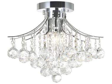 CWI Lighting Princess 6-Light Chrome Traditional Semi Flush Mount CWI8012C16C