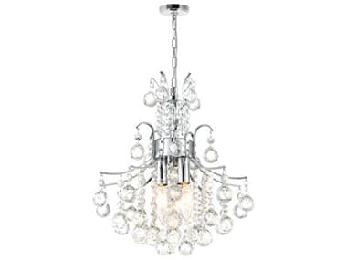 CWI Lighting Princess 3-Light Chrome Traditional Chandelier CWI8012P12C