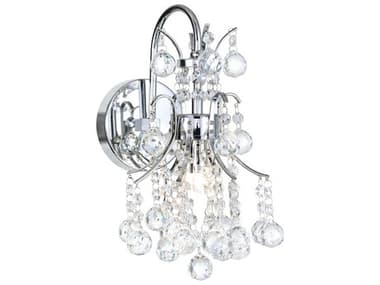 CWI Lighting Princess 1-Light Chrome Traditional Wall Sconce CWI8012W8C