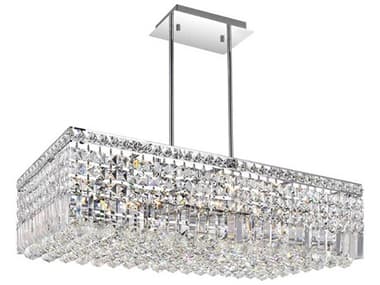 CWI Lighting Colosseum 10-Light Chrome Island Pendant CWI8030P30CRC