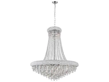 CWI Lighting Kingdom 18-Light Chrome Traditional Empire Chandelier CWI8040P30C