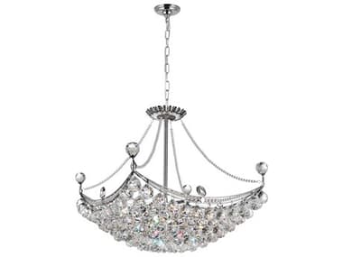 CWI Lighting Jasmine 8-Light Chrome Traditional Chandelier CWI8041P20CS