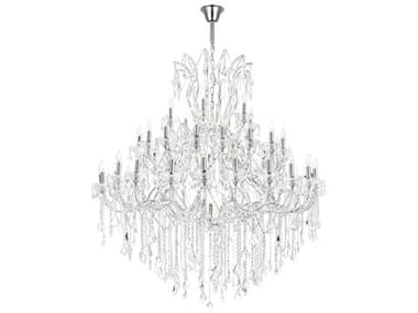 CWI Lighting Maria Theresa 49-Light Chrome Traditional Candelabra Chandelier CWI8318P60C49CLEARA