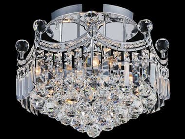 CWI Lighting Amanda 6-Light Chrome Traditional Semi Flush Mount CWI8421C16C