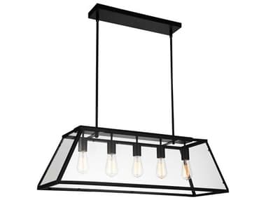 CWI Lighting Alyson 5-Light Black Island Pendant CWI9601P365101