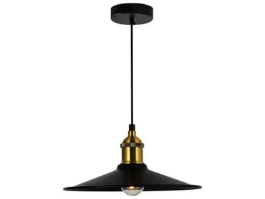 CWI Lighting Brave 1-Light Black Mini Pendant CWI9605P101101