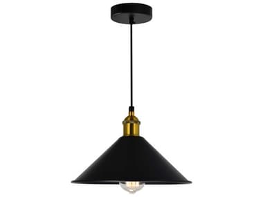 CWI Lighting Brave 1-Light Black Mini Pendant CWI9605P101101B