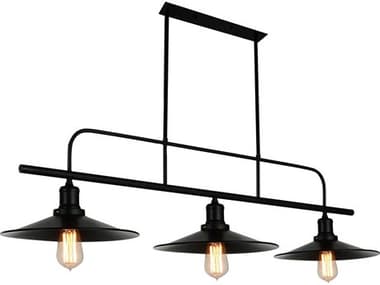 CWI Lighting Brave 3-Light Black Island Pendant CWI9605P463101