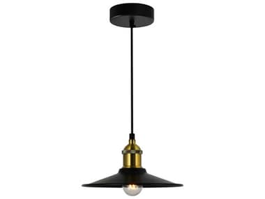 CWI Lighting Brave 1-Light Black Mini Pendant CWI9605P91101