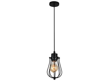 CWI Lighting Tomaso 1-Light Black Mini Pendant CWI9610P41101