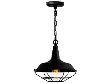 CWI Lighting Morgan 1-Light Black Pendant CWI9611P141101