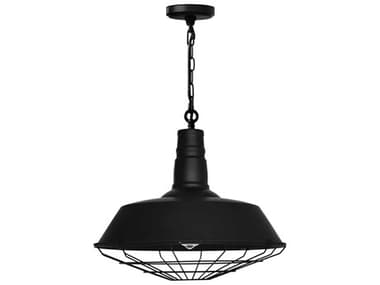 CWI Lighting Morgan 1-Light Black Pendant CWI9611P181101