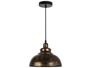 CWI Lighting Vogel 1-Light Antique Copper Dome Mini Pendant CWI9612P111128