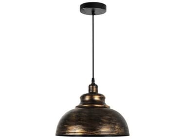 CWI Lighting Vogel 1-Light Antique Copper Dome Pendant CWI9612P151128