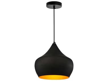 CWI Lighting Dynamic 1-Light Black Pendant CWI9632P151101