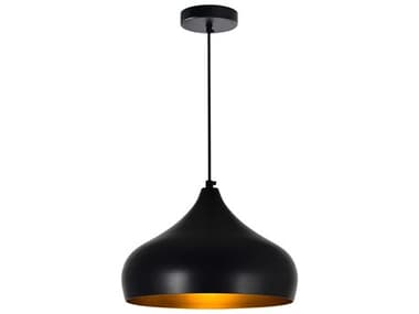 CWI Lighting Dynamic 1-Light Black Pendant CWI9633P161101