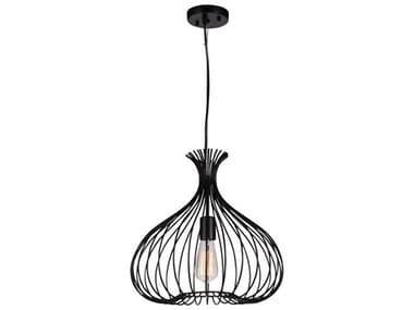 CWI Lighting Darleen 1-Light Black Pendant CWI9650P161101