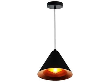 CWI Lighting Keila 1-Light Black Mini Pendant CWI9666P101143