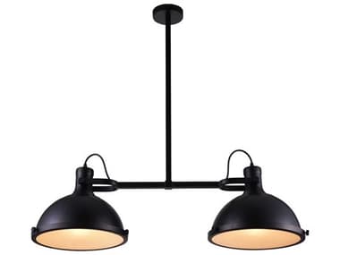 CWI Lighting Strum 2-Light Black Island Pendant CWI9760P372101