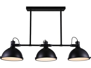 CWI Lighting Strum 3-Light Black Island Pendant CWI9760P503101