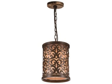 CWI Lighting Nicole 1-Light Brushed Chocolate Brown Traditional Drum Mini Pendant CWI9807P91116