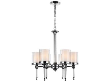 CWI Lighting Maybelle 6-Light Chrome Drum Chandelier CWI9851P226601