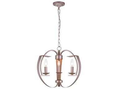 CWI Lighting Verbena 3-Light Pewter Chandelier CWI9950P163221