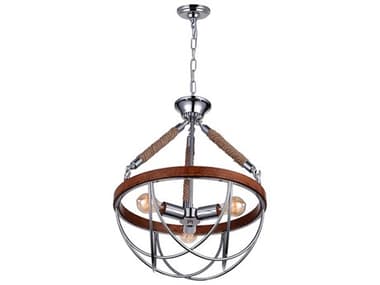 CWI Lighting Parana 3-Light Chrome Pendant CWI9965P183601