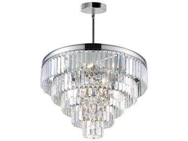 CWI Lighting Weiss 12-Light Chrome Tiered Chandelier CWI9969P2412601